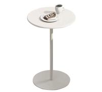 Failjierue Table de bistrot ronde en métal - Multi-usage : tables de pub, tables de cocktail, café et thé pour petit espace de salon (40 x 56 cm)