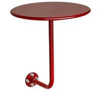 Failjierue Table Ronde Murale Rouge avec Pieds en métal en L for Petits déjeuners et réceptions - Table Basse Multifonction, canapé et Salle à Manger, 40 x 47 cm