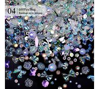 Faillite N Pretty-Colle À Ongles Gel Pour Biscuits,Super Arina,Sans Lingette,Colle À Ongles Gemme,3d Citrobeads Diamonds Sticker,N64.10 G.100pcs1baga4