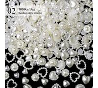 Faillite N Pretty-Colle À Ongles Gel Pour Biscuits,Super Arina,Sans Lingette,Colle À Ongles Gemme,3d Citrobeads Diamonds Sticker,N64.10 G.100pcs1bagc2
