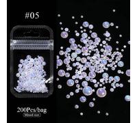 Faillite N Pretty-Colle À Ongles Gel Pour Biscuits,Super Arina,Sans Lingette,Colle À Ongles Gemme,3d Citrobeads Diamonds Sticker,N64.10 G.200pcs1bagd5