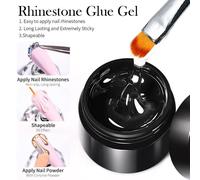 Faillite N Pretty-Colle À Ongles Gel Pour Biscuits,Super Arina,Sans Lingette,Colle À Ongles Gemme,3d Citrobeads Diamonds Sticker,N64.10 G.5g Glue Gel