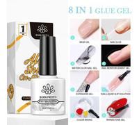 Faillite N Pretty-Gel De Base Et Couche De Finition En Caoutchouc, Gel De Renforcement Pour N64.Tools, Vernis À Ongles Led Uv Soak Off, Gel De Fonction Pour Enfants, 10ml.8in1 Nail Glue.