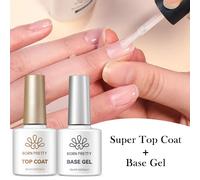 Faillite N PRETTY-Gel de base et couche de finition en caoutchouc, gel de renforcement pour N64.Tools, vernis à ongles LED UV Soak Off, gel de fonction pour enfants, 10ml 63931