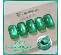 Faillite N Pretty-Verhéritage À Ongles Magnétique Chat Coloré,Gel Ultra Brcorporelle,Paillettes,Semi Continu,Soak Off Uv Led,Manucure,10ml Nette.Coloredmy15.