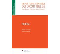 Faillite - Thierry Cavenaile - Larcier Eds - broché - Etude