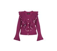 faina Cardigan beige / prune, Taille XL-XXL