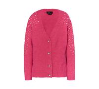 faina Cardigan rose / blanc perle, Taille M-L