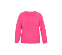 faina Pull-over fuchsia / blanc perle, Taille XXXL