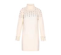 faina Robes en maille bleu clair / bleu foncé / violet / blanc cassé, Taille M-L