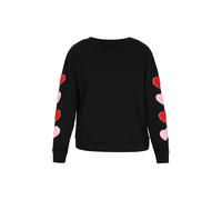 faina Sweat-shirt 'Home' crème / rose / rouge vif / noir, Taille XL