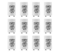 FAINCA 12 Pièces Starter pour Tubes Fluorescents, 4-65W St111 Démarreur, pour Circuits Séparés