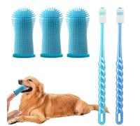 FAINCA 5 Pièces Brosse a Dent Chien, 360°Brosse à Dent Chien Souple Brosse