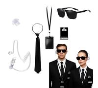 FAINCA 5 Pièces MIB Agent Costume Accessoires Men in Black Deguisement