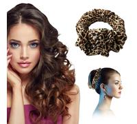 FAINCA Boucle Sans Chaleur Bigoudis Sans Chaleur Bandeau de bigoudis Bigoudi Boucle Cheveux de Sommeil Doux pour Cheveux Moyens et Longs pour Longs Pendant La Nuit (Léopard)