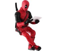FAINCA Figurine Deadpool Accessoire Voiture Interieur Decoration Voiture Interieur Bureau Décoration Animé Mignon Deadpool Tableau de Bord Ornement pour Tableau de Bord Bureau