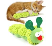 FAINCA Peluche pour Chat Forme Chenille 23x6,5cm Jouet en Peluche Catnip | Jouet Chaton Catnip Toys Chaton Accessoires Toys pour Soins Dentaires Chats Divertissements Festivals Fêtes Animaux