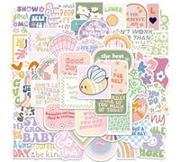 FainFun 100 PCS Danish Pastel Stickers, Aesthetic Cute, Inspiration, Autocollant Scrapbooking Girly pour Ordinateurs, Bouteilles d'Eau
