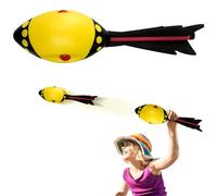 FainFun Javelot Vortex, Javelot Rocket Jouet en Mousse Souple, Fusée Vortex Sifflante Amusant pour Petits et Grands, Roquette Sifflante, Vortex Aero pour la Plage, la Piscine, la Pelouse (Jaune)