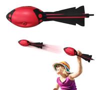 FainFun Javelot Vortex, Javelot Rocket Jouet en Mousse Souple, Fusée Vortex Sifflante Amusant pour Petits et Grands, Roquette Sifflante, Vortex Aero pour la Plage, la Piscine, la Pelouse (Rouge)