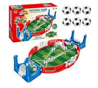 FainFun Mini Football - jeu interactif de table pour enfants et adultes avec 6 balles. Baby Foot et football Rouge Bleu Gift pour tous