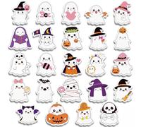 Fainne 24 Pack 1152 Sheets Halloween Ghost Sticky Notes Bulk, Cute Cartoon Self-adhesive Sticky Notes for Party Favors Decoration, Office, Stationery Supplies, Holiday Gifts, 24 Styles