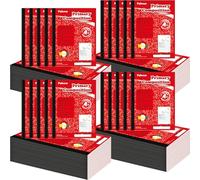 Fainne Lot de 30 carnets de composition primaires lignés de grade K-2, 100 pages, 19,5 x 24,5 cm, carnet d'histoire de dessin primaire pour enfants, dessin et écriture (rouge)