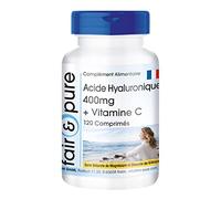 Fair & Pure® - Comprimés d'acide hyaluronique 400mg avec vitamine C - dosage élevé - 120 comprimés