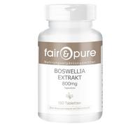 Fair & Pure Extrait de boswellia, dose journalière de 800 mg, 150 comprimés, extrait d'encens, complément alimentaire végétalien sans stéarate de magnésium, fabriqué en Allemagne