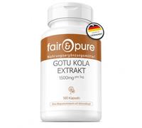 Fair & Pure® - Extrait de gotu kola 1500mg - 180 gélules - Centella asiatica - avec vitamine C et zinc - végétalien - hautement dosé