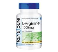 Fair & Pure® - L-Arginine 1000mg - hautement dosé - avec 3750mg de L-Arginine par dose journalière - 120 comprimés