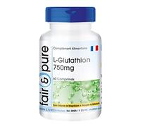 Fair & Pure® - L-Glutathion 750mg - réduit - végan - hautement dosé - 60 comprimés