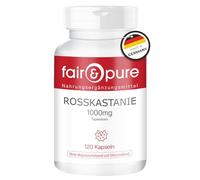 Fair & Pure Marronnier d'Inde 1000mg par jour, 120 pièces, complément alimentaire végétalien sans additifs, fabriqué en Allemagne