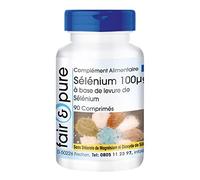 Fair & Pure® - Sélénium 100µg de levure de sélénium - végan - 90 comprimés