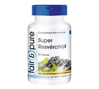Fair & Pure® - Super Resvératrol avec Rutine - OPC et Quercétine - végan - 90 gélules
