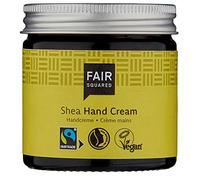 FAIR SQUARED Hand Creme Sensitive Shea 50 ml crème pour les mains - soin des mains pour les peaux sensibles - avec du beurre de karité du commerce équitable - cosmétiques naturels vegan - Zero Waste