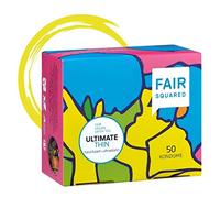 FAIR SQUARED Lot de 50 préservatifs Ultimate Thin - Préservatifs ultra fins végétaliens au toucher - Caoutchouc naturel durable & équitable - LGBTQ..