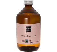 Fair Squared Shower Gel Abricot 500 Ml - Gel Douche Pour Peaux Sensibles - Cosmétique Naturel Végétalien En Bouteille Verre Zero Waste