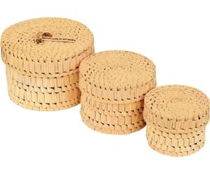 FAIR ZONE Paniers Palmyrah | Lot de 3 - 3 pièces