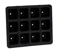 FAIR ZONE Plaque de Semis en Caoutchouc Naturel | L - 12 pots