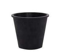 FAIR ZONE Pots de Fleurs en Caoutchouc Naturel - Lot de 6 - Black