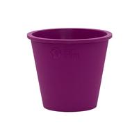 FAIR ZONE Pots de Fleurs en Caoutchouc Naturel - Lot de 6 - Dark Purple