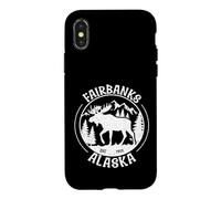 Fairbanks Alaska Est 1901 Élan d'élan Vintage Coque pour iPhone X/XS