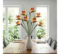 Fairblo 8 Pièces Fleurs Artificielles d'Oiseau du Paradis Longue Tige 82 cm | Plante Fleur Strelitzia Artificielle Oiseau de Paradis Fausse Fleur Décoration Vase Haut Table Sale de Bain Salon Bureau