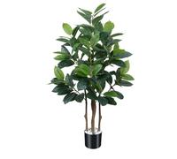 Fairblo Arbre Artificielle Interieur 120cm Figuier Lyre Artificiel avec Pot