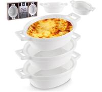 FAIRE, BOLS À CUISSON, PLAT OVALE RÉSISTANT AU FOUR 120ML, 3PCS