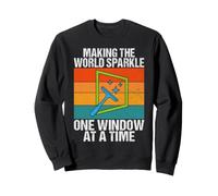 Faire Briller Le Monde Une fenêtre à la Fois nettoyant pour vitres Sweatshirt