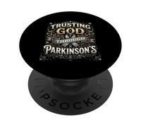 Faire Confiance à Dieu à Travers la Sensibilisation à la maladie de Parkinson Christian PopSockets PopGrip Adhésif