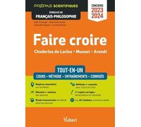 Faire Croire, Choderlos De Laclos, Musset, Arendt - Epreuve De Français-Philosophie - Edition 2023-2024