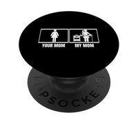 Faire cuire votre maman, ma mère, votre fille, votre fils, un boulanger drôle PopSockets PopGrip Adhésif